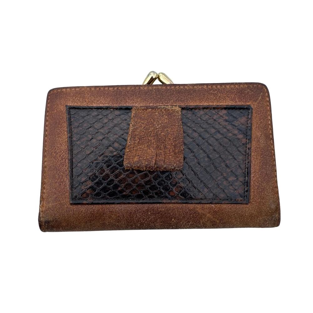 vintage crestcraft leather wallet